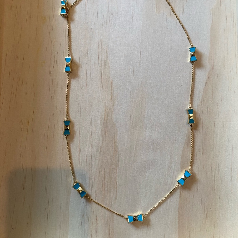 Kate Spade Blue Bows Necklace